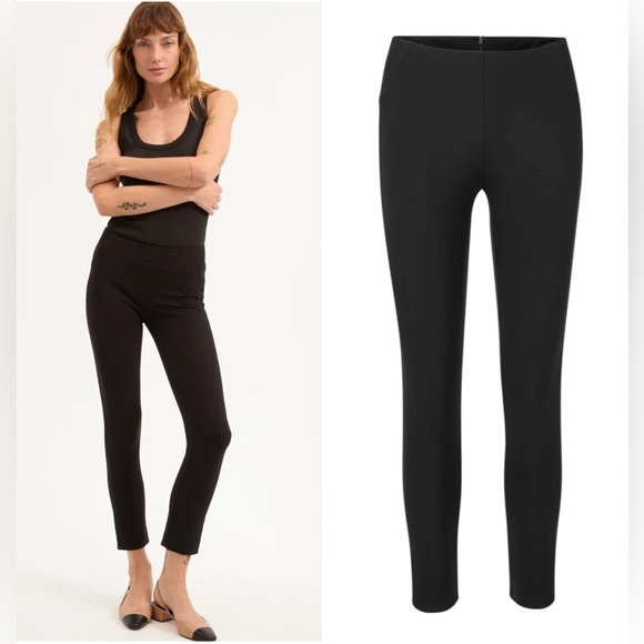 Veronica Beard Classic Zip Back Scuba Pant in black NWT - Picture 1 of 7